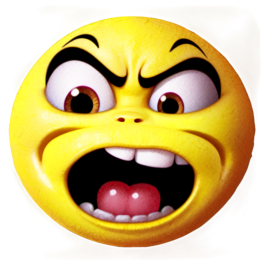 Angry Emoji With Black Background Png Joh PNG image