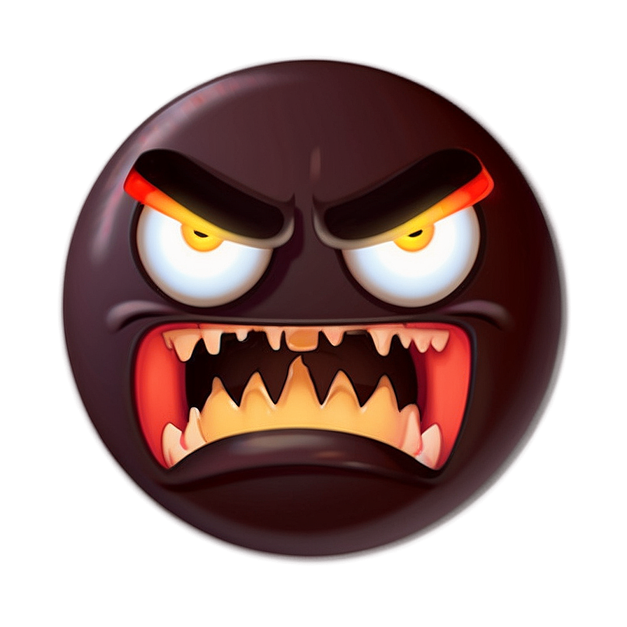 Angry Emoji With Glowing Eyes Png 79 PNG image