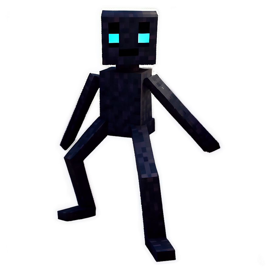 Angry Enderman Attack Stance Png Pxr PNG image