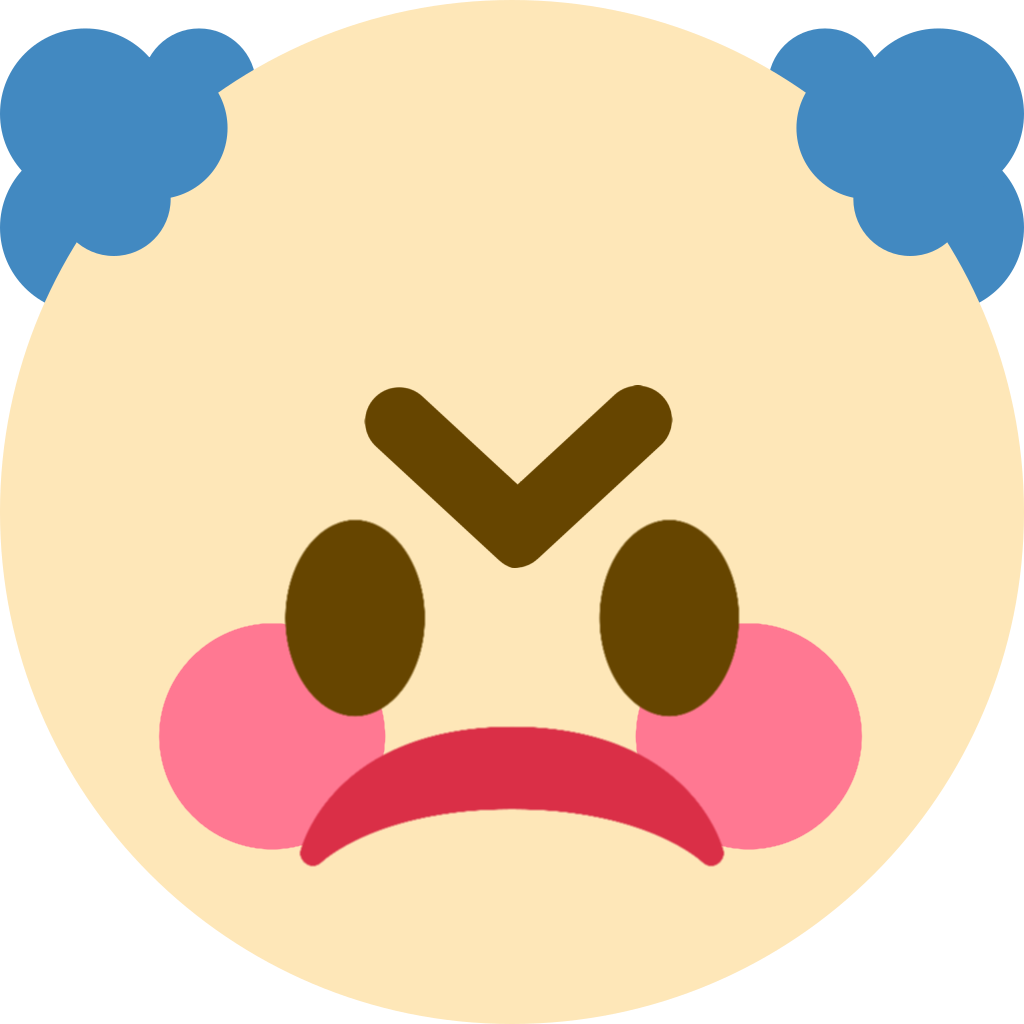 Angry Face Emoji Illustration.png PNG image