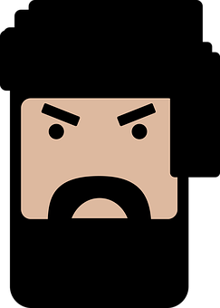 Angry Face Icon PNG image