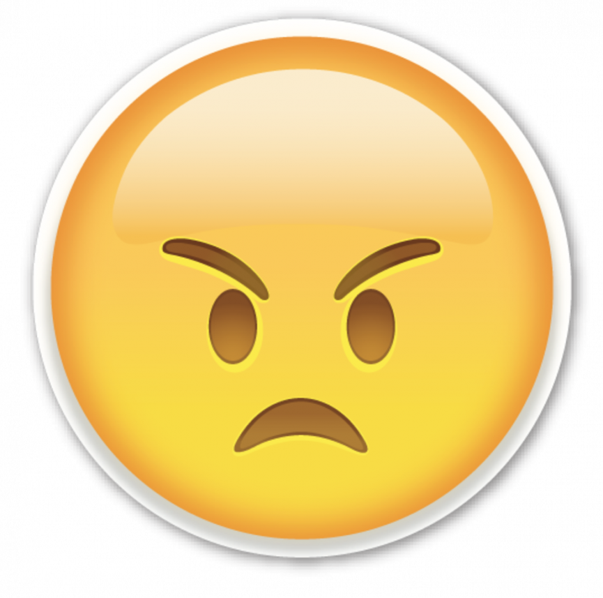 Angry Frustrated Emoji PNG image
