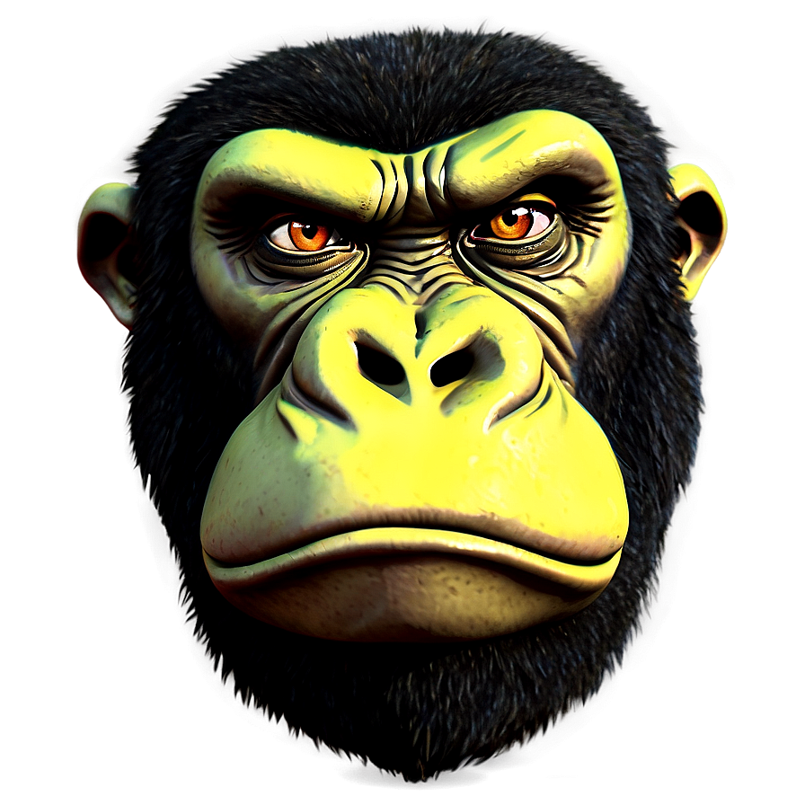 Angry Gorilla Eyes Png 06252024 PNG image