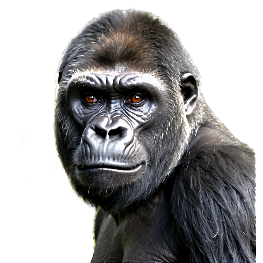 Angry Gorilla In Jungle Png 06252024 PNG image