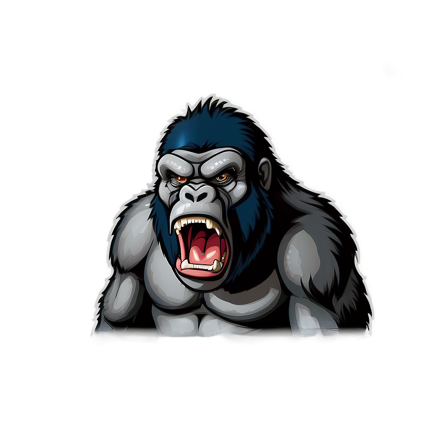 Angry Gorilla Mascot Design Png Lct PNG image