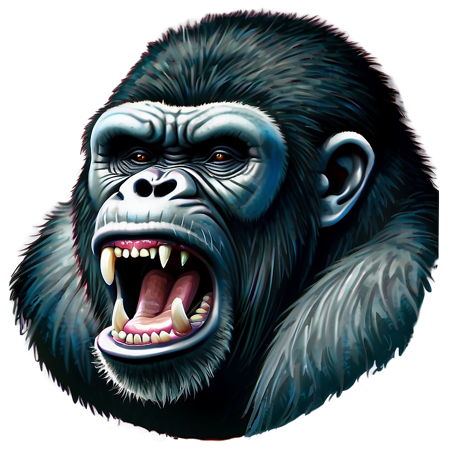 Angry Gorilla Tattoo Design Png Aus68 PNG image