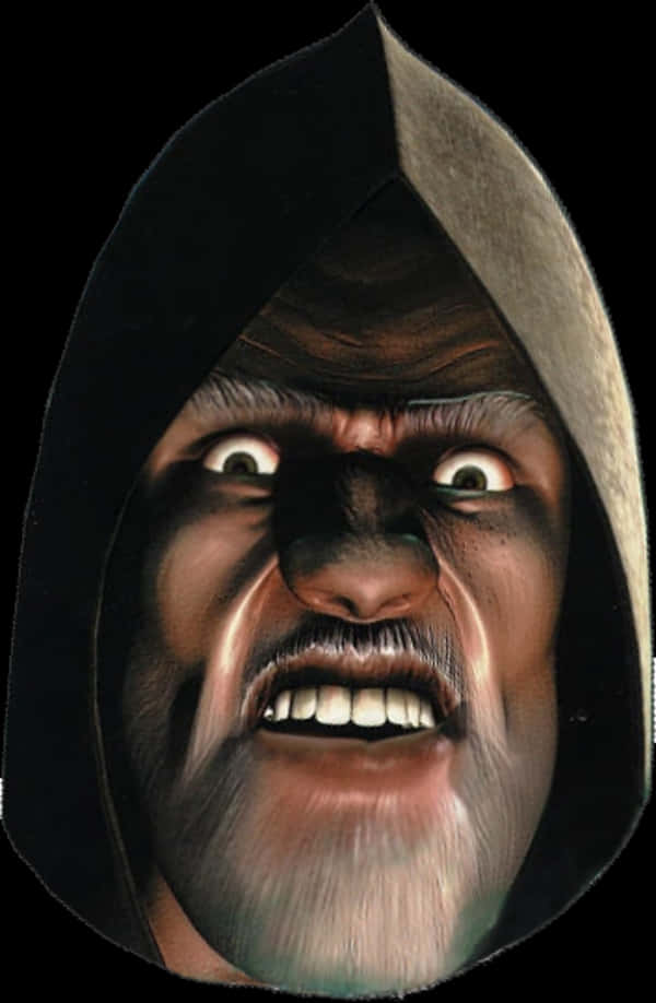 Angry Hooded Meme Face.jpg PNG image