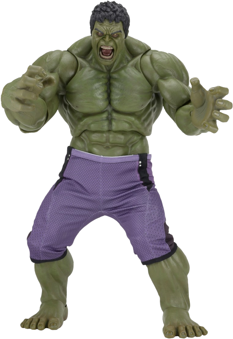 Angry Hulk Action Figure PNG image