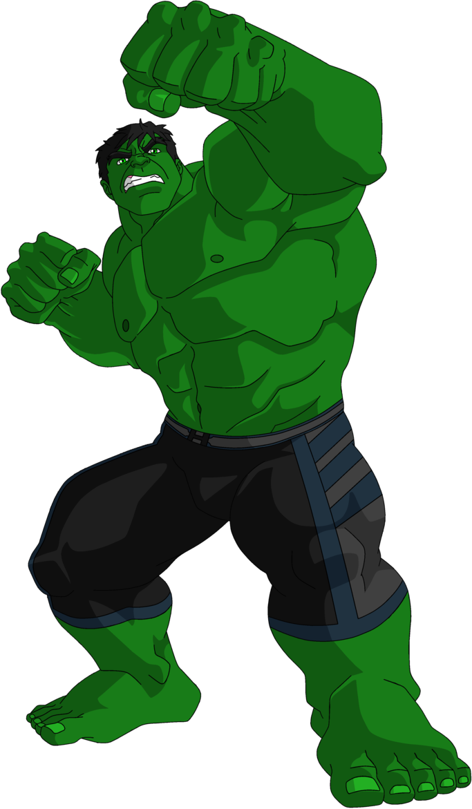 Angry Hulk Illustration PNG image