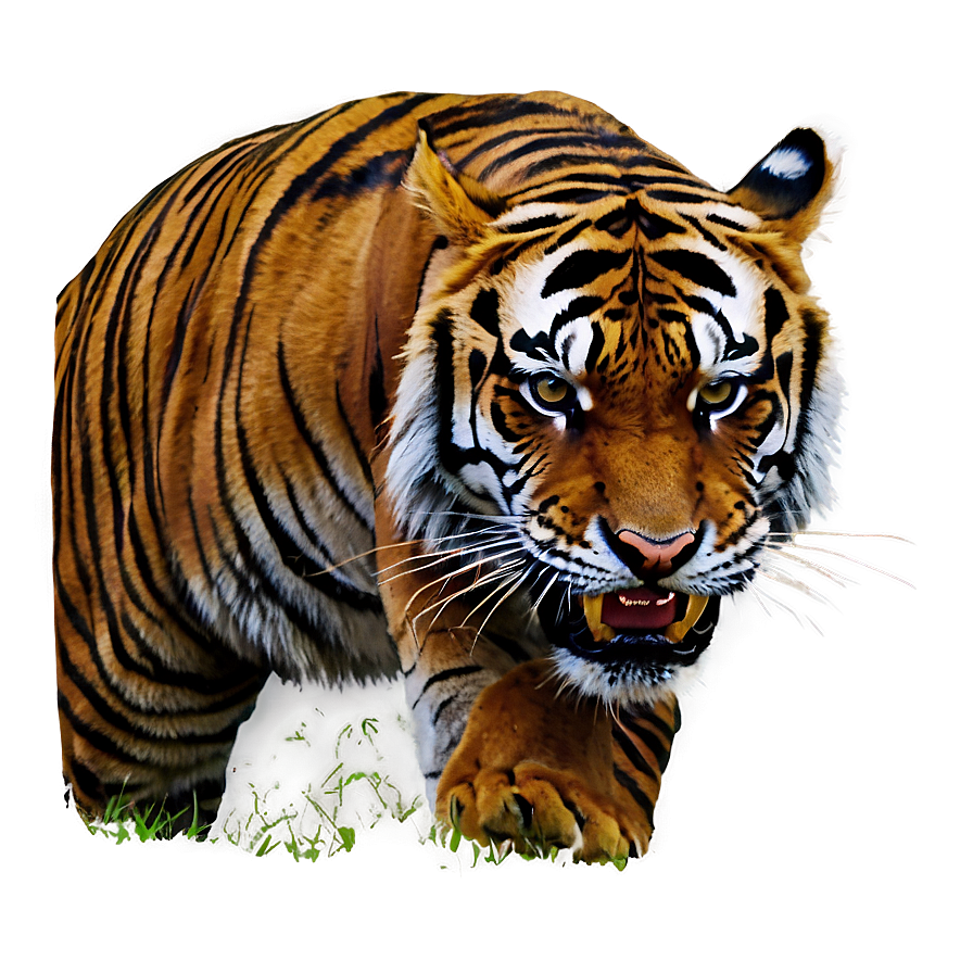 Angry Tiger C PNG image