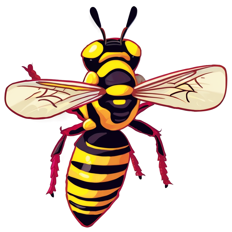 Angry Wasp Graphic Png 05242024 PNG image