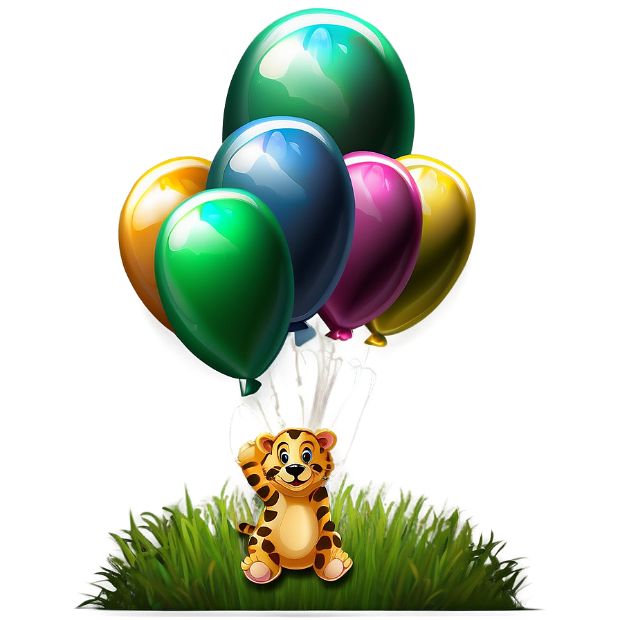 Animal Balloons Png 05042024 PNG image