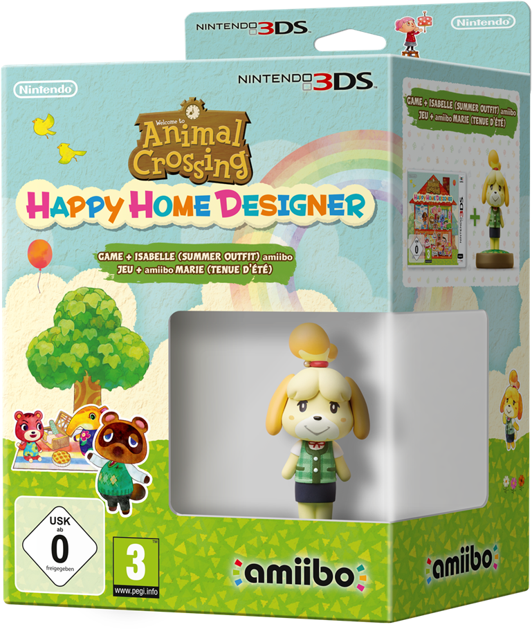 Animal Crossing Happy Home Designer3 D S Packaging PNG image