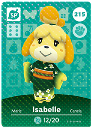 Animal Crossing Isabelle Card215 PNG image