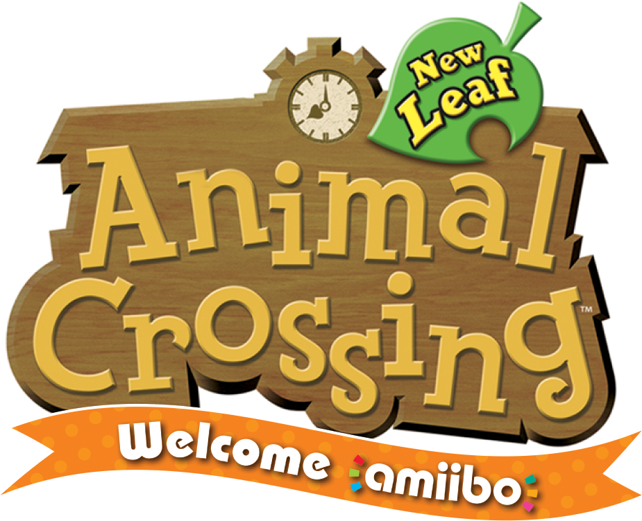 Animal Crossing New Leaf Welcome Amiibo Logo PNG image