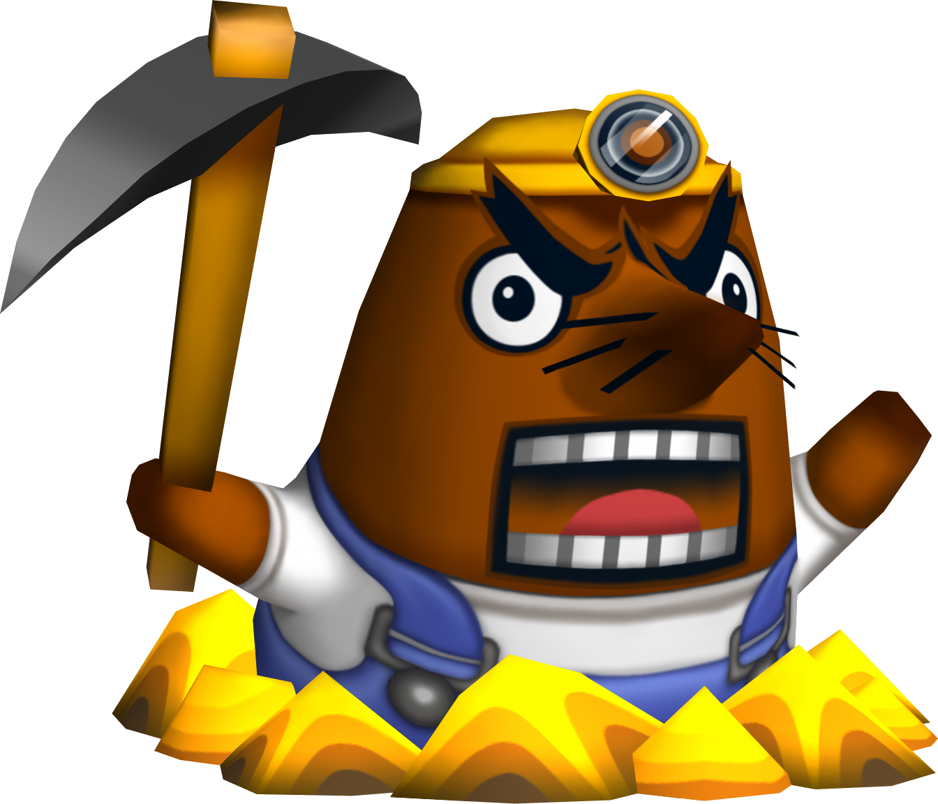 Animal Crossing Resetti Angry PNG image