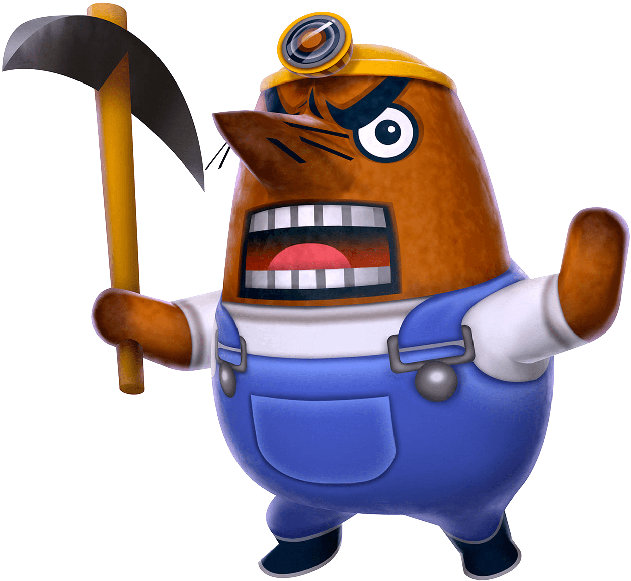 Animal Crossing Resettiwith Pickaxe PNG image
