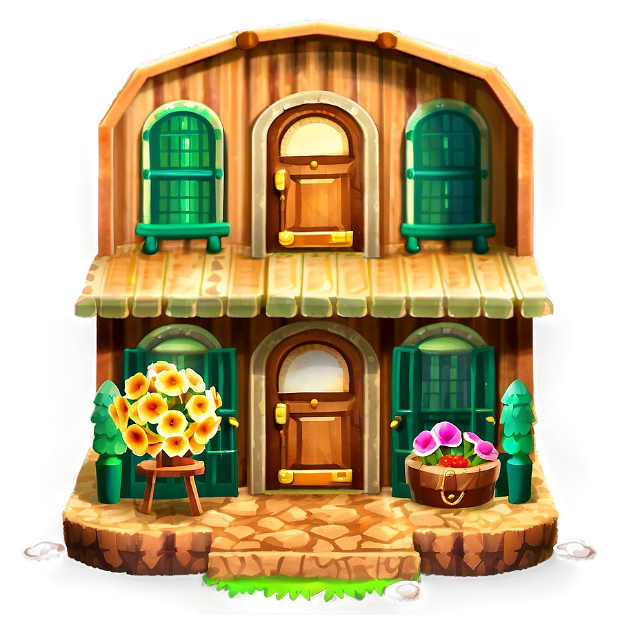 Animal Crossing Villager Homes Png Nyi PNG image