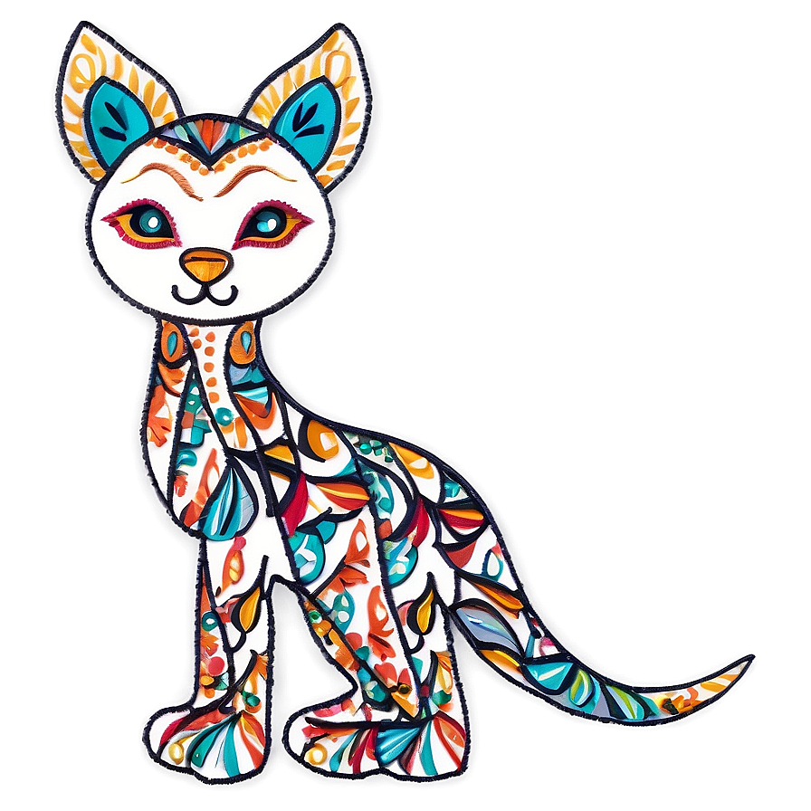 Animal Embroidery Pattern Png 06262024 PNG image