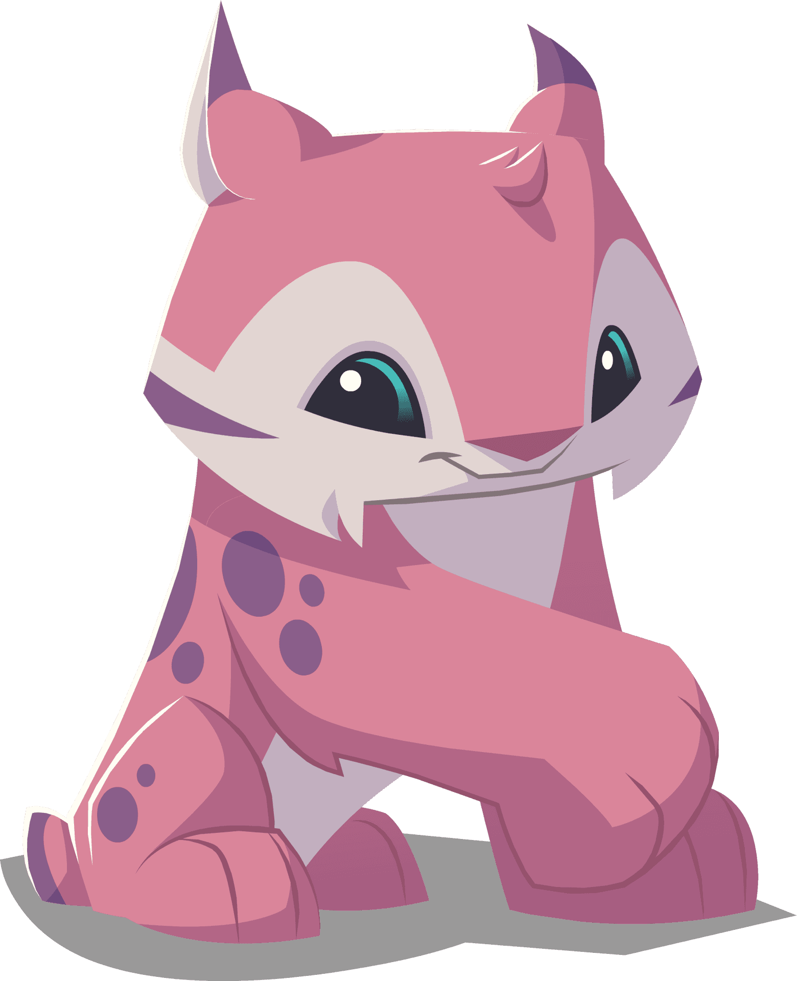 Animal Jam Pink Cheetah Character PNG image
