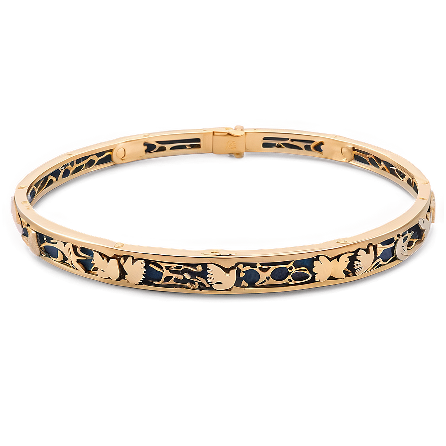 Animal Motif Gold Bracelet Png 06282024 PNG image