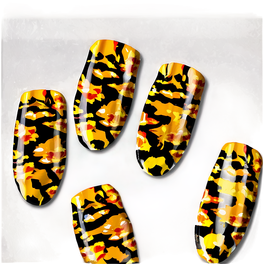 Animal Print Acrylic Nails Png 44 PNG image