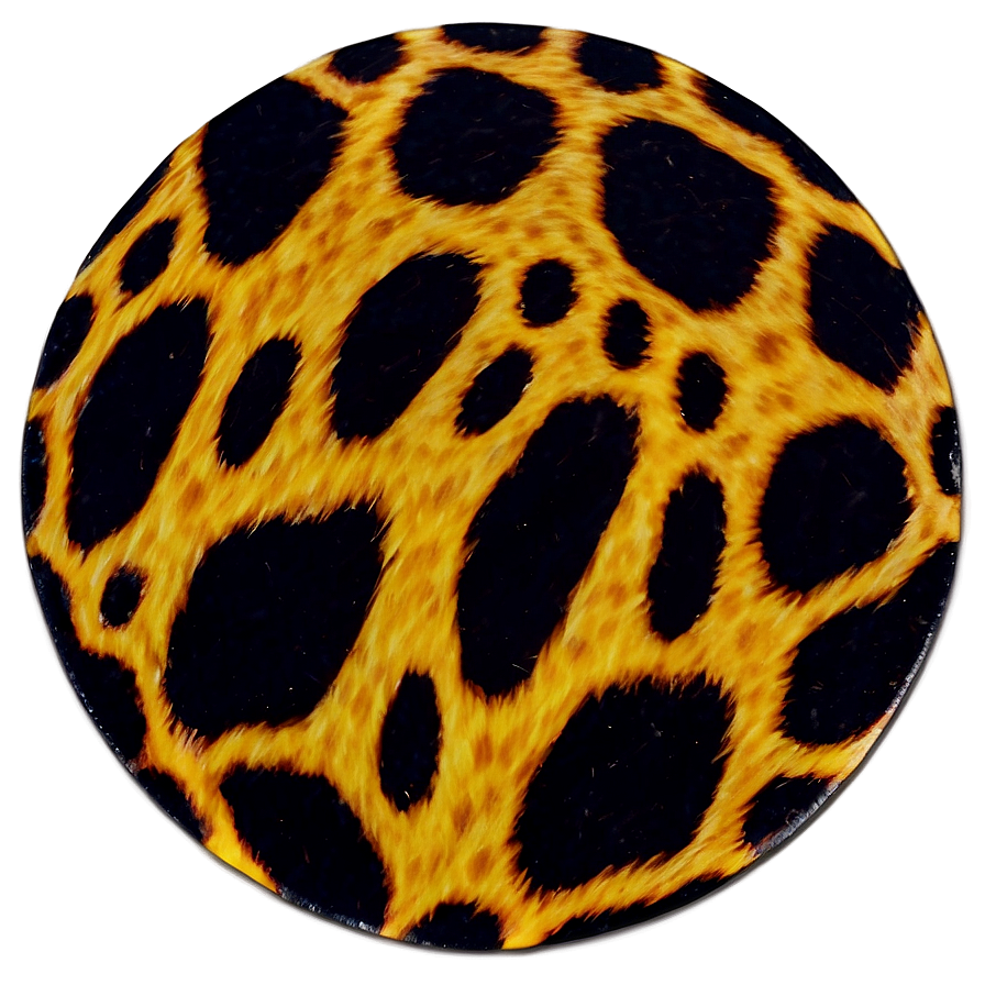 Animal Print Circle Sticker Png Max54 PNG image