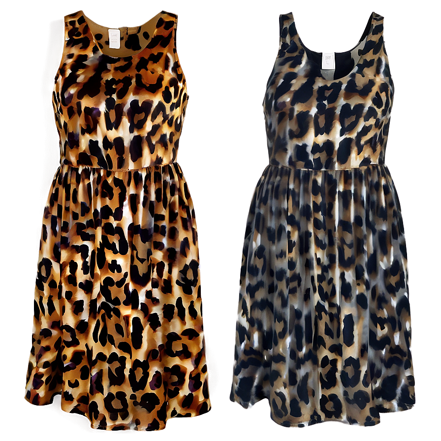 Animal Print Dress Png 05232024 PNG image