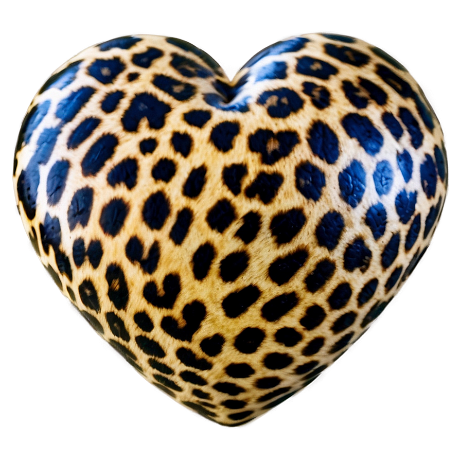 Animal Print Heart Shape Png 06282024 PNG image