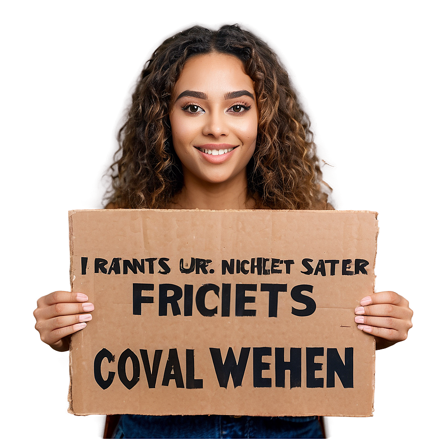 Animal Rights Picket Sign Png 06212024 PNG image