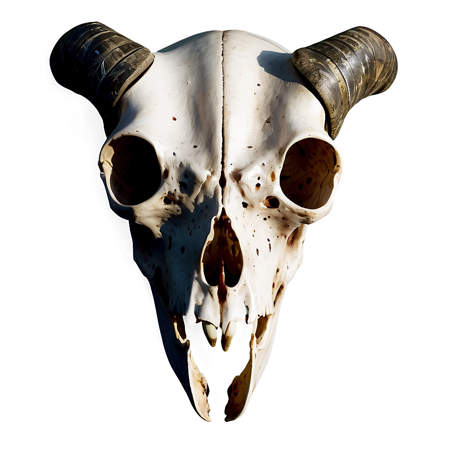 Animal Skull On Black Background Png Osd PNG image