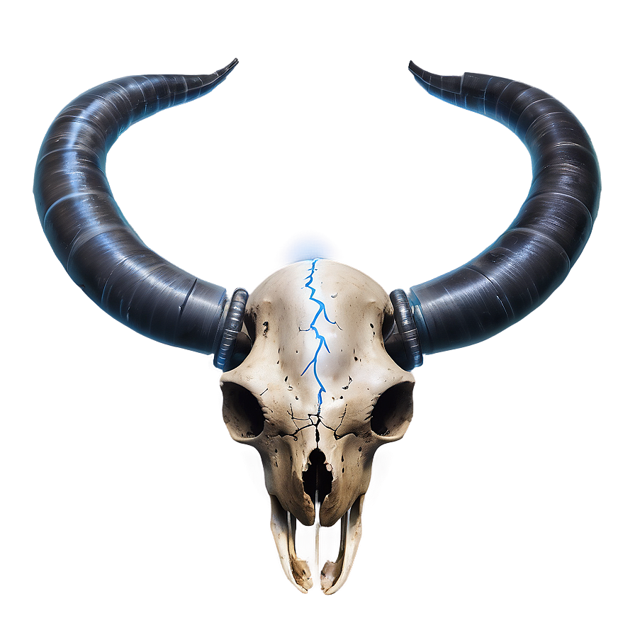 Animal Skull With Lightning Png 06282024 PNG image