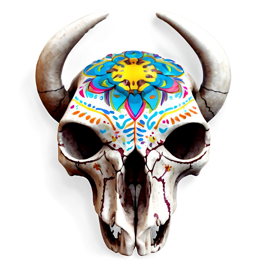 Animal Skull With Mandala Png 71 PNG image