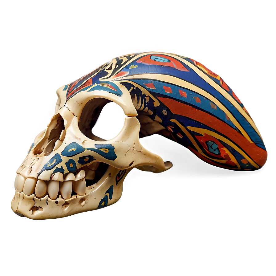 Animal Skull With Tribal Pattern Png Gel79 PNG image