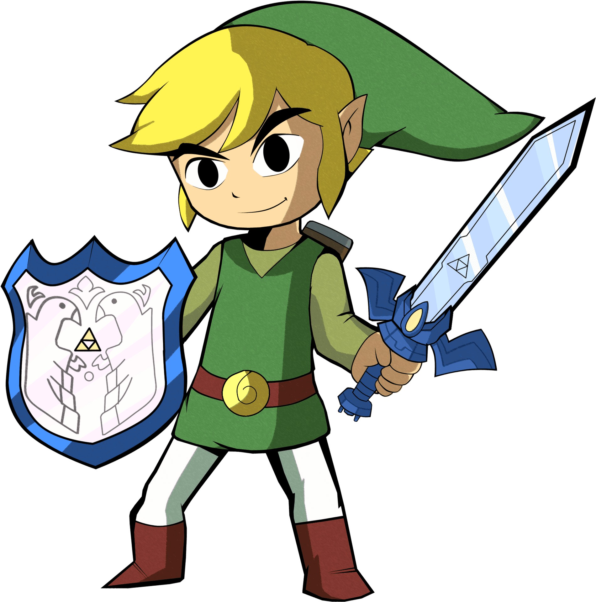 Animated Adventure Hero With Swordand Shield.png PNG image