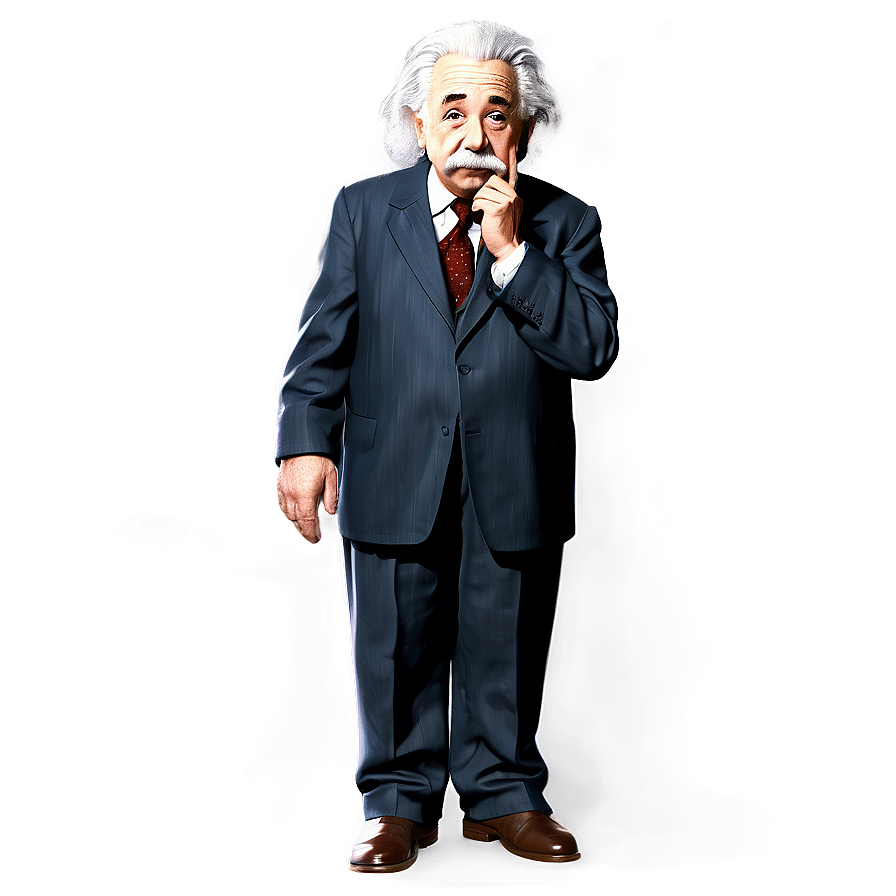 Animated Albert Einstein Character Png 06122024 PNG image