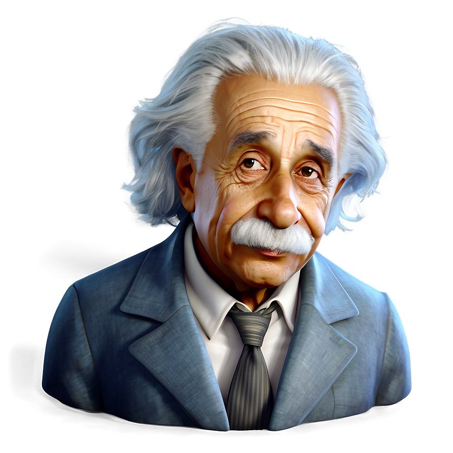 Animated Albert Einstein Character Png 96 PNG image