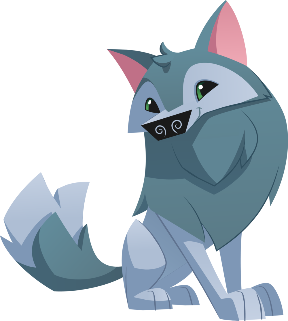 Animated Arctic Fox Character PNG image