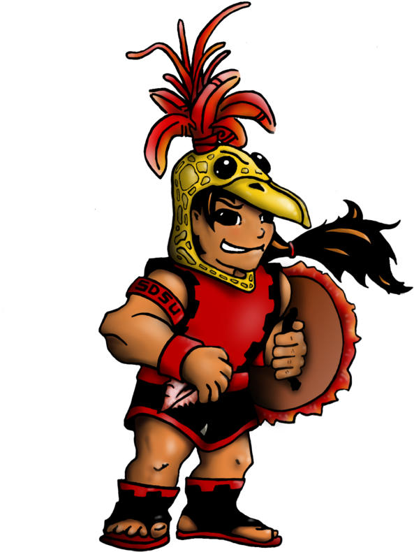 Animated Aztec Warrior Cartoon PNG image