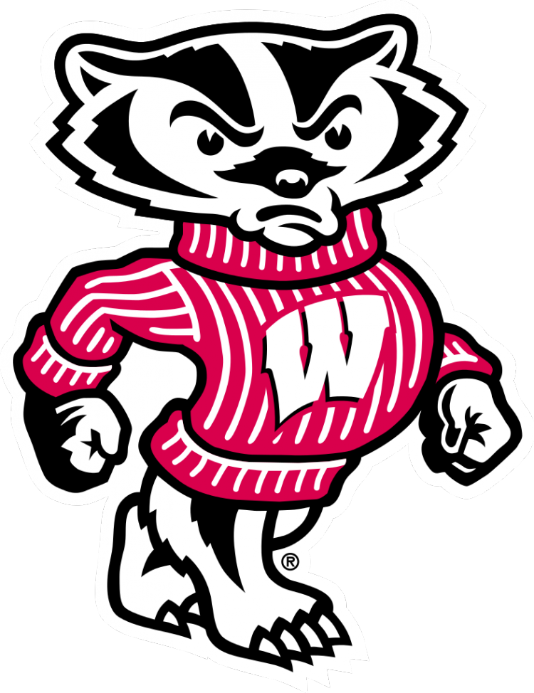 Animated Badger Mascot Graphic PNG image