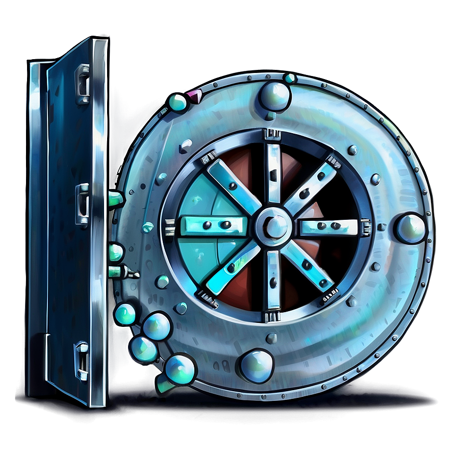 Animated Bank Vault Png 06262024 PNG image