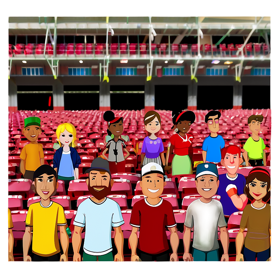 Animated Baseball Stadium Fans Png Dpq PNG image