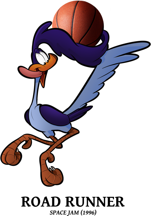 Animated Basketball Character Road Runner PNG image