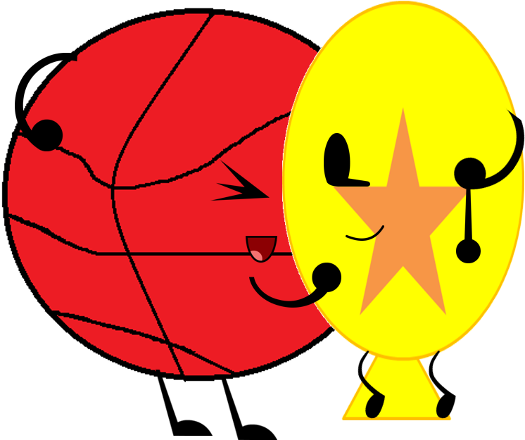 Animated Basketball Star Trophy Hug PNG image