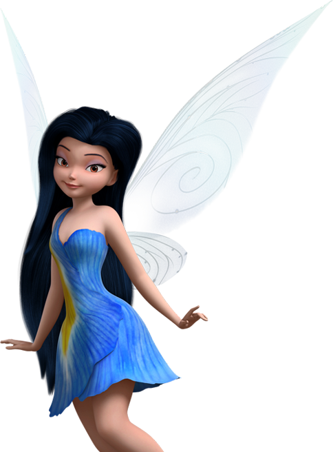 Animated Blue Fairywith Wings PNG image