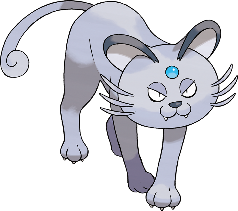 Animated Blue Gem Cat Pokemon PNG image