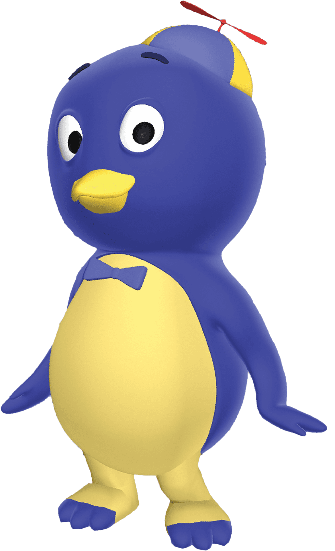 Animated Blue Penguin Character PNG image