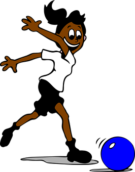 Animated Bowling Pin Character Jumping PNG image