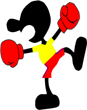Animated Boxing Character PNG image