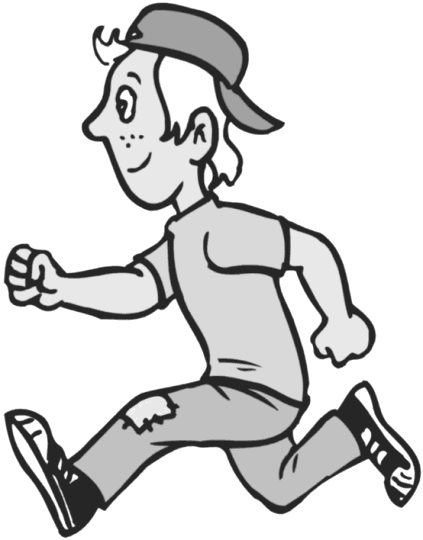 Animated Boy Running PNG image